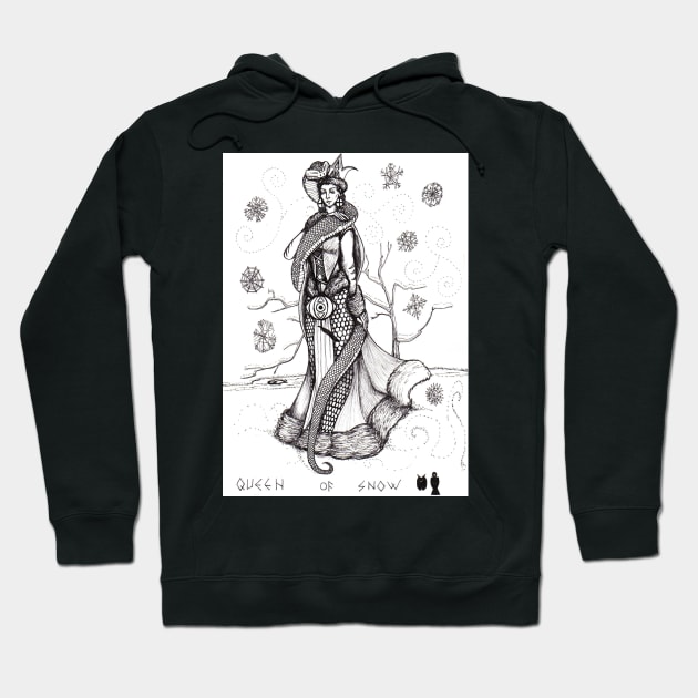 QUEEN OF SNOW Hoodie by spacedivers